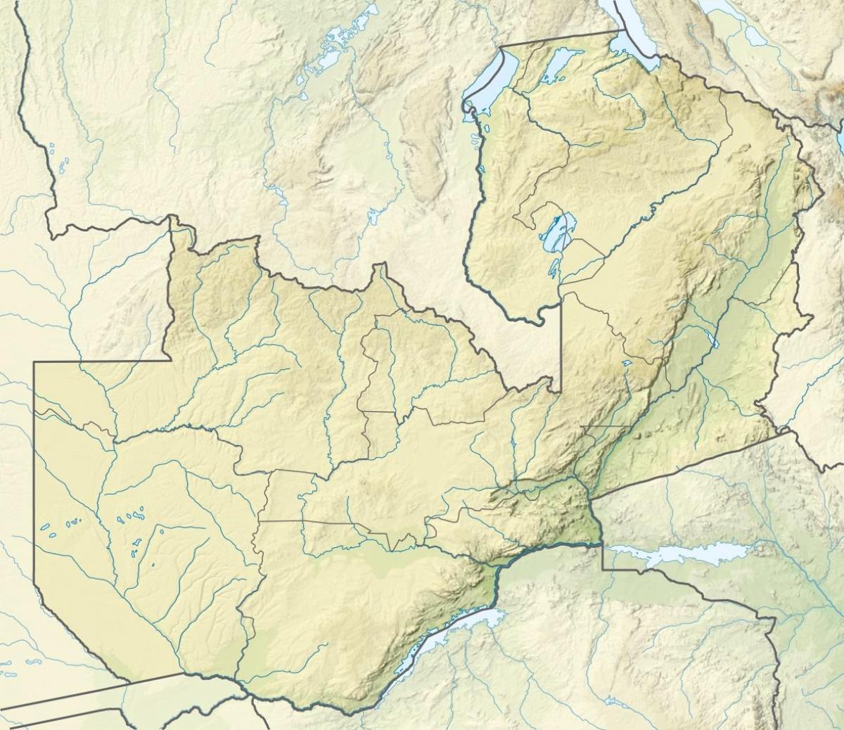 Peta Zambia sungai 